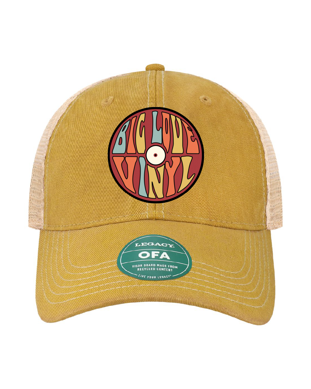 Big Love Vinyl Legacy Old Favorite Trucker Cap with Color Logo - OFA