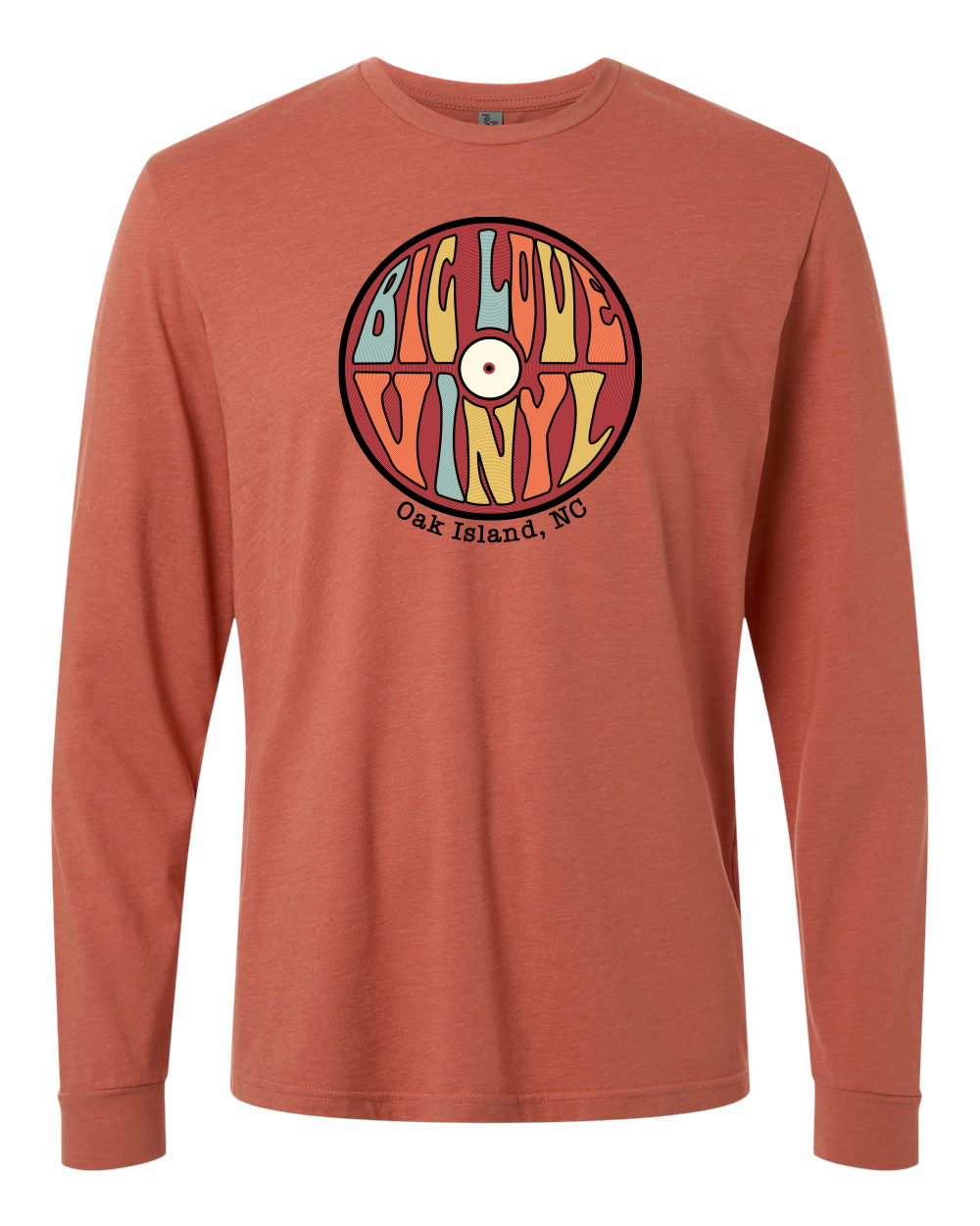 Big Love Vinyl Unisex Long Sleeve T-Shirt with Color Logo - 6211