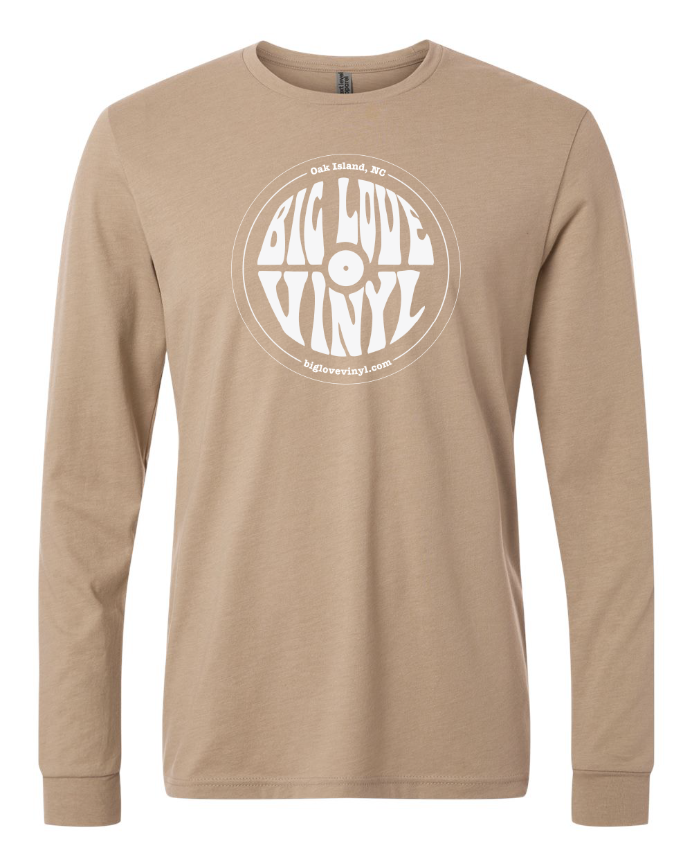 Big Love Vinyl Unisex Long Sleeve T-Shirt with B&W Logo - 6211