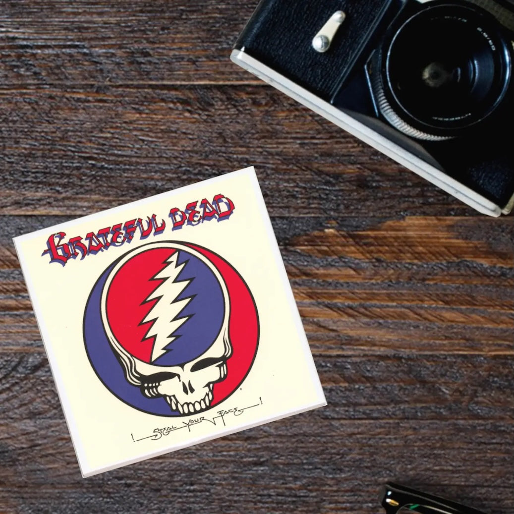 Grateful Dead | Steal Your Face | Ceramic Album Cover Coaster
