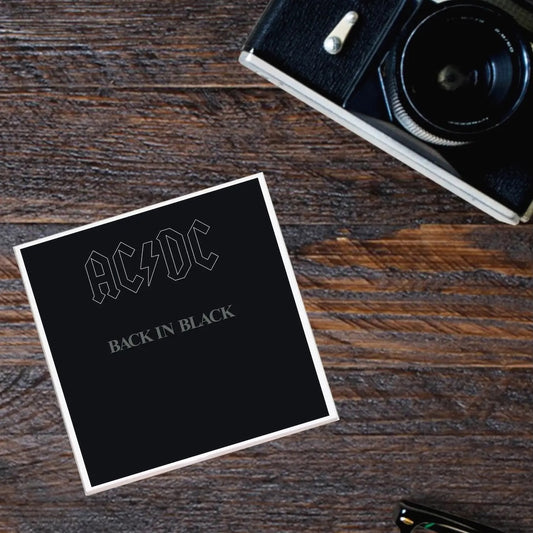 AC/DC | Back In Black | Ceramic Album Cover Coaster