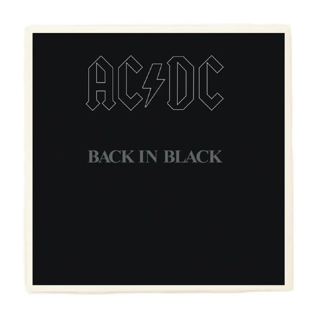 AC/DC | Back In Black | Ceramic Album Cover Coaster