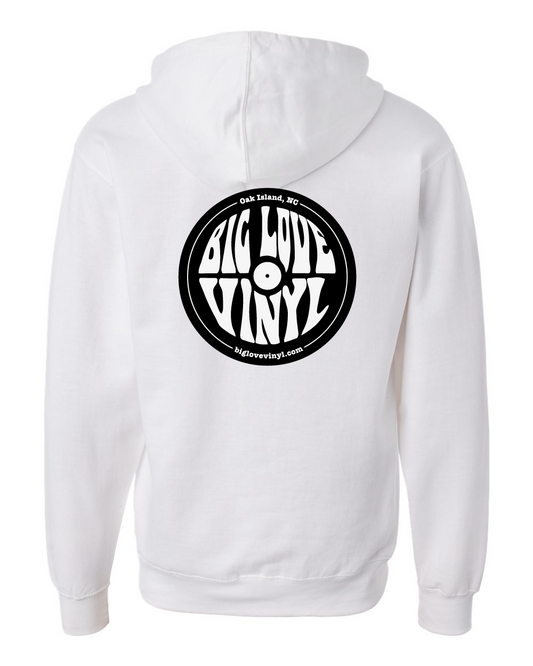Big Love Vinyl Unisex Midweight Full-Zip Hooded Sweatshirt with B&W Logo - SS4500Z