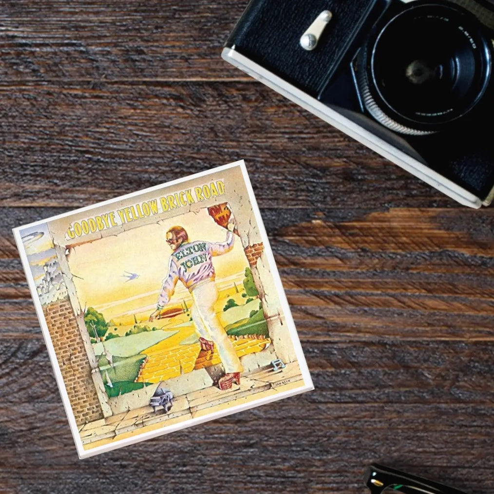 Elton John | Goodbye Yellow Brick Road | Ceramic Album Cover Coaster