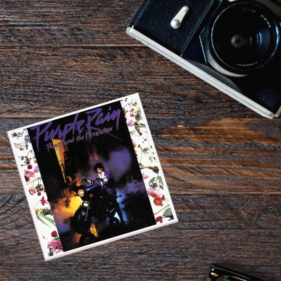 Prince | Purple Rain | Ceramic Album Cover Coaster